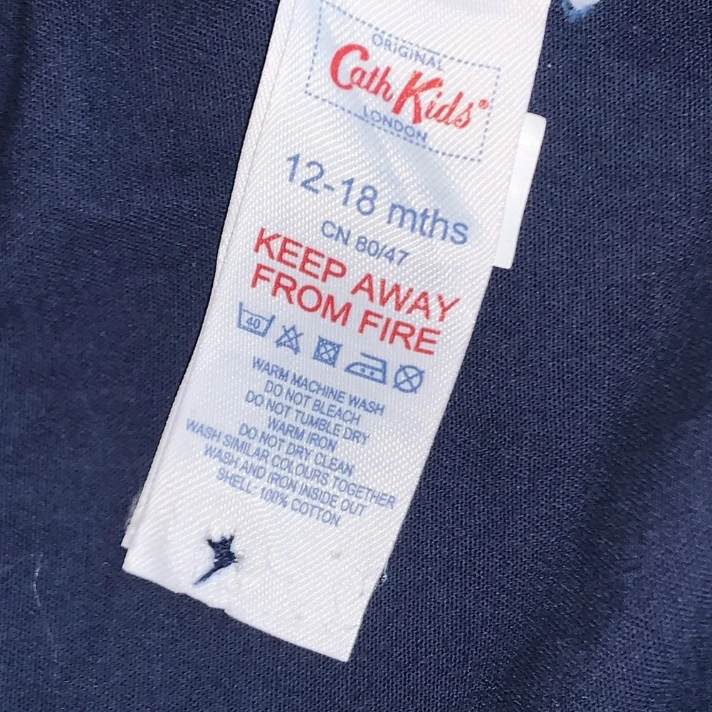 Cath‎ Kids London Infant Boys Bid Coveralls Blue Trucks Snaps 12-18mo Trucks Hem